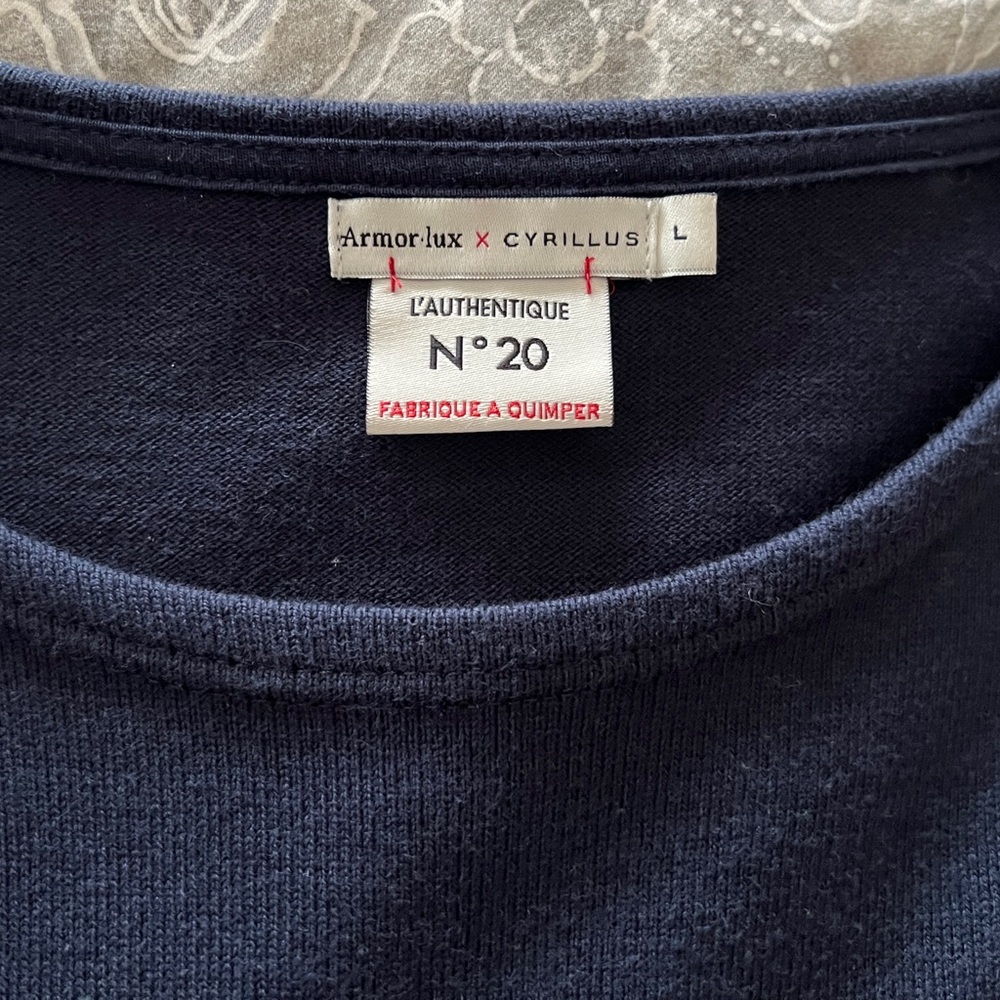 Armor-lux Breton Navy and Red Stripe Sweater